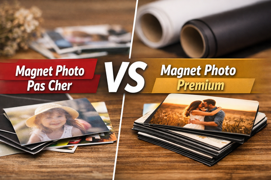 Quelle est la différence entre un magnet photo personnalisé pas cher et un magnet photo premium ? MAGNETISSIMO