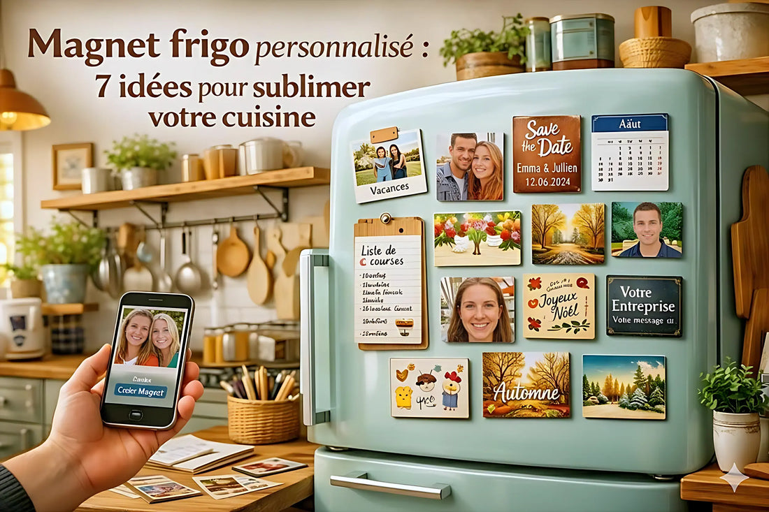 Magnet frigo personnalisé : 7 idées pour sublimer votre cuisine - MAGNETISSIMO